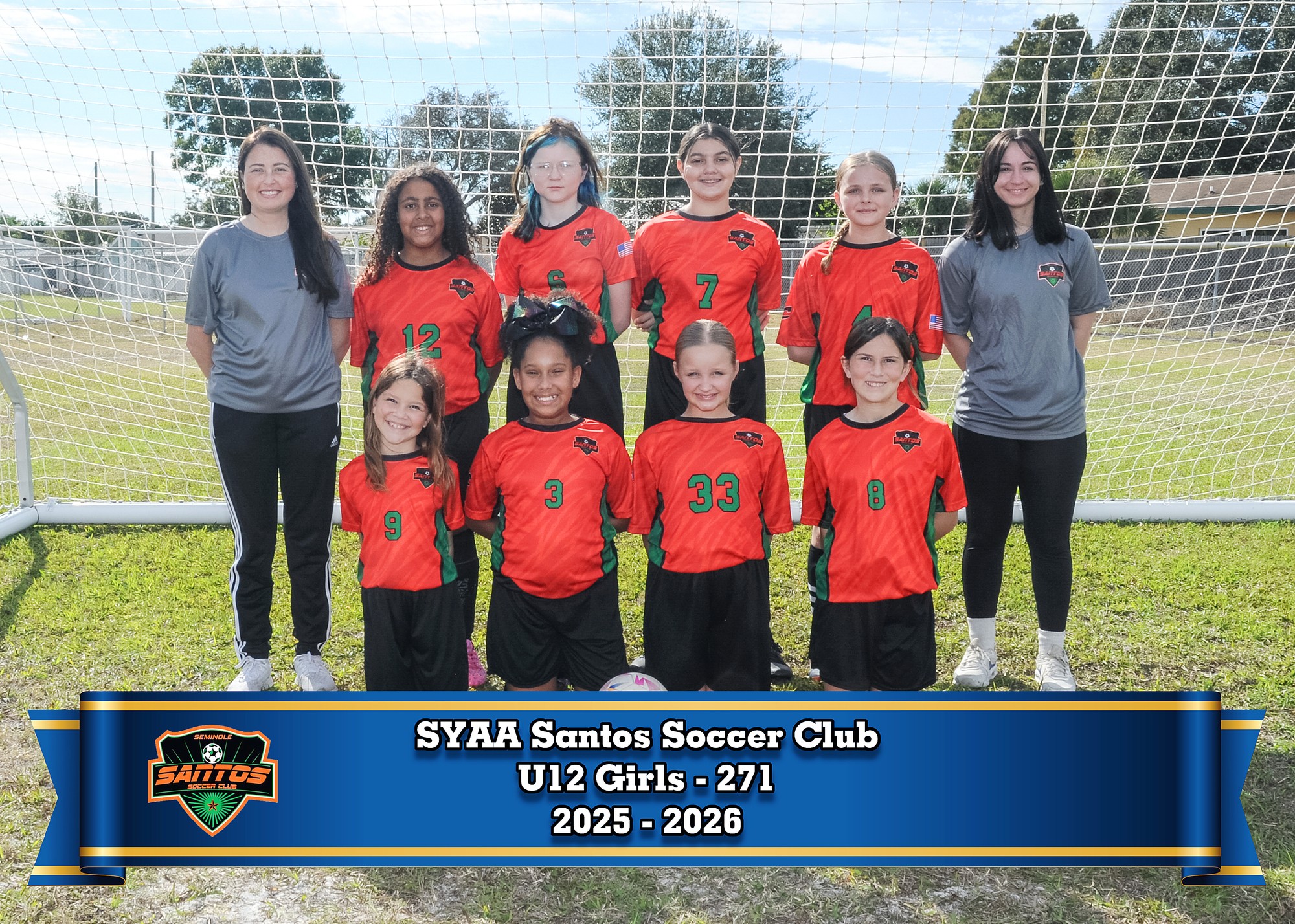 SYAA Santos U12 Girls – 271 team photo