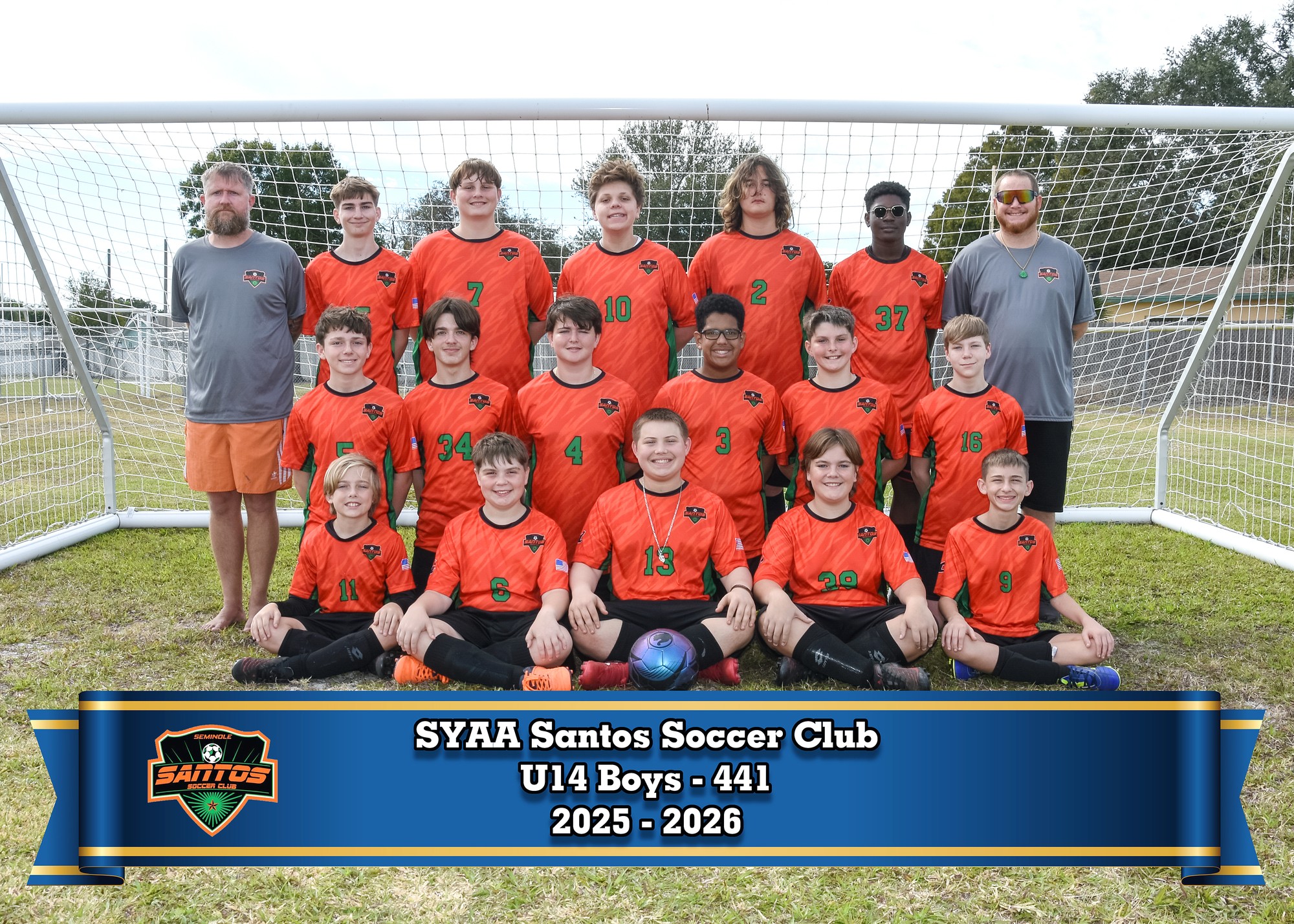 SYAA Santos U14 Boys – 441 team photo