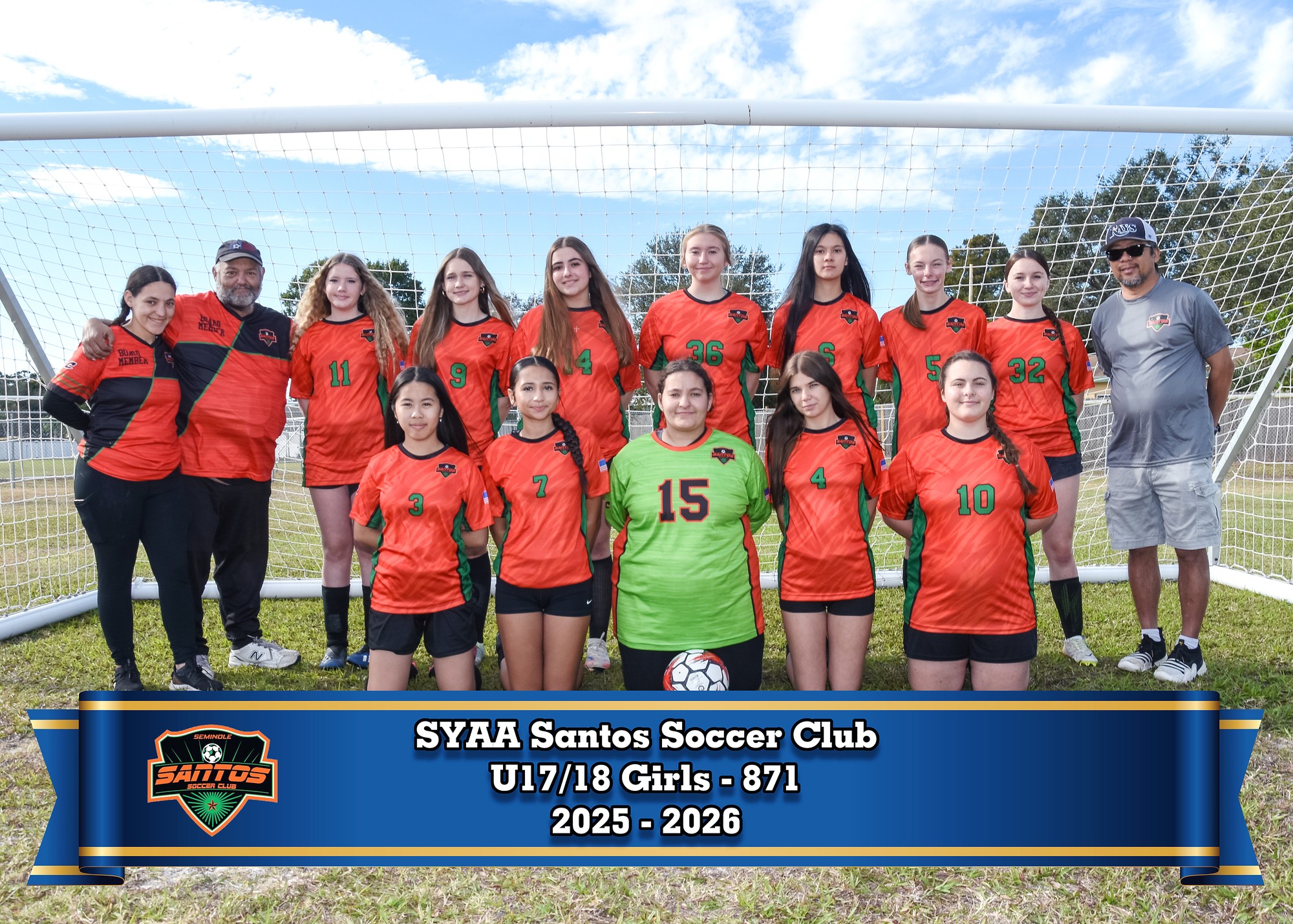 SYAA Santos U17/18 Girls – 871 team photo