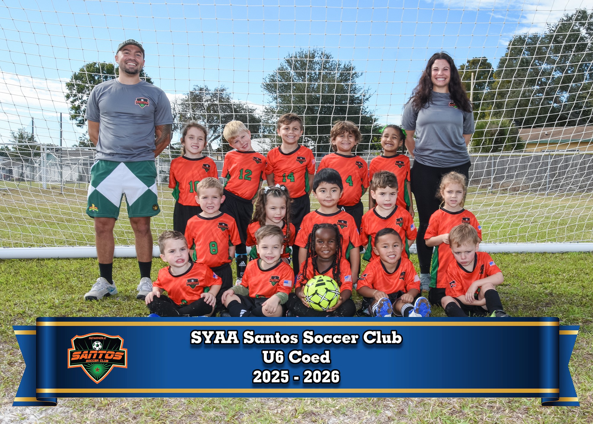 SYAA Santos U6 Coed team photo