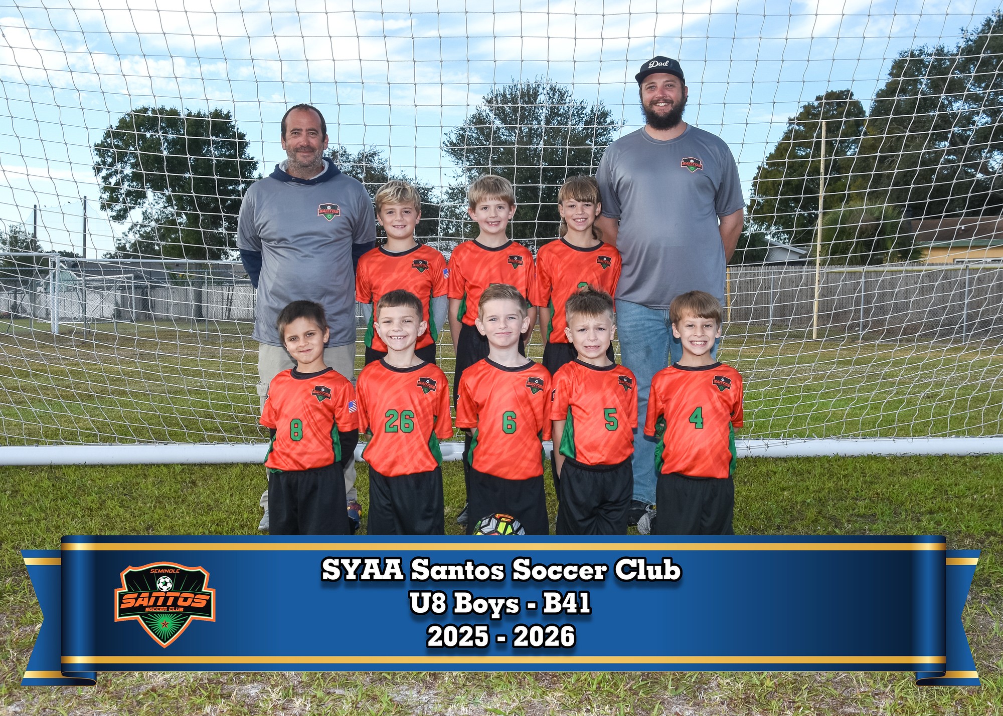 SYAA Santos U8 Boys – B41 team photo