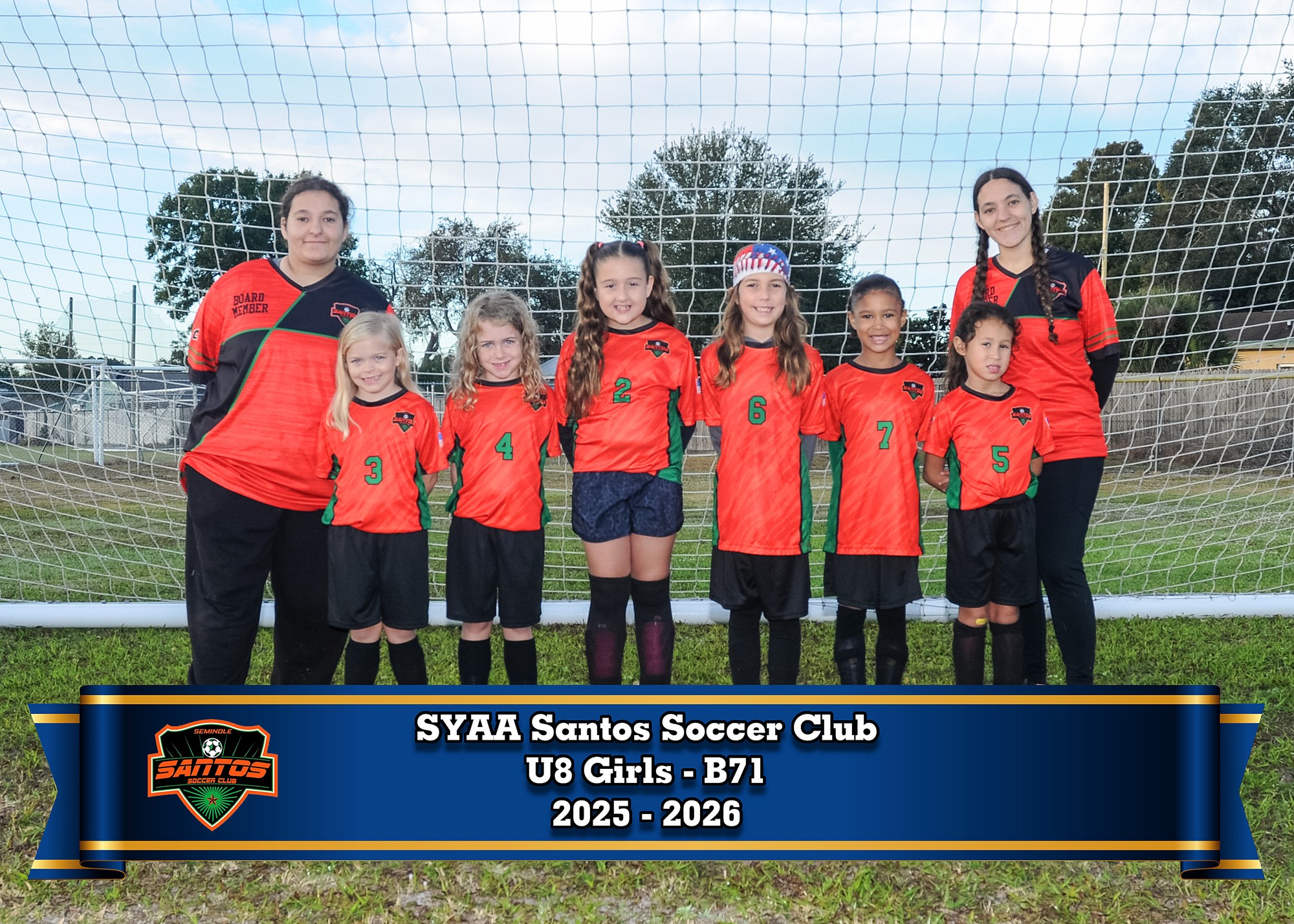 SYAA Santos U8 Girls – B71 team photo